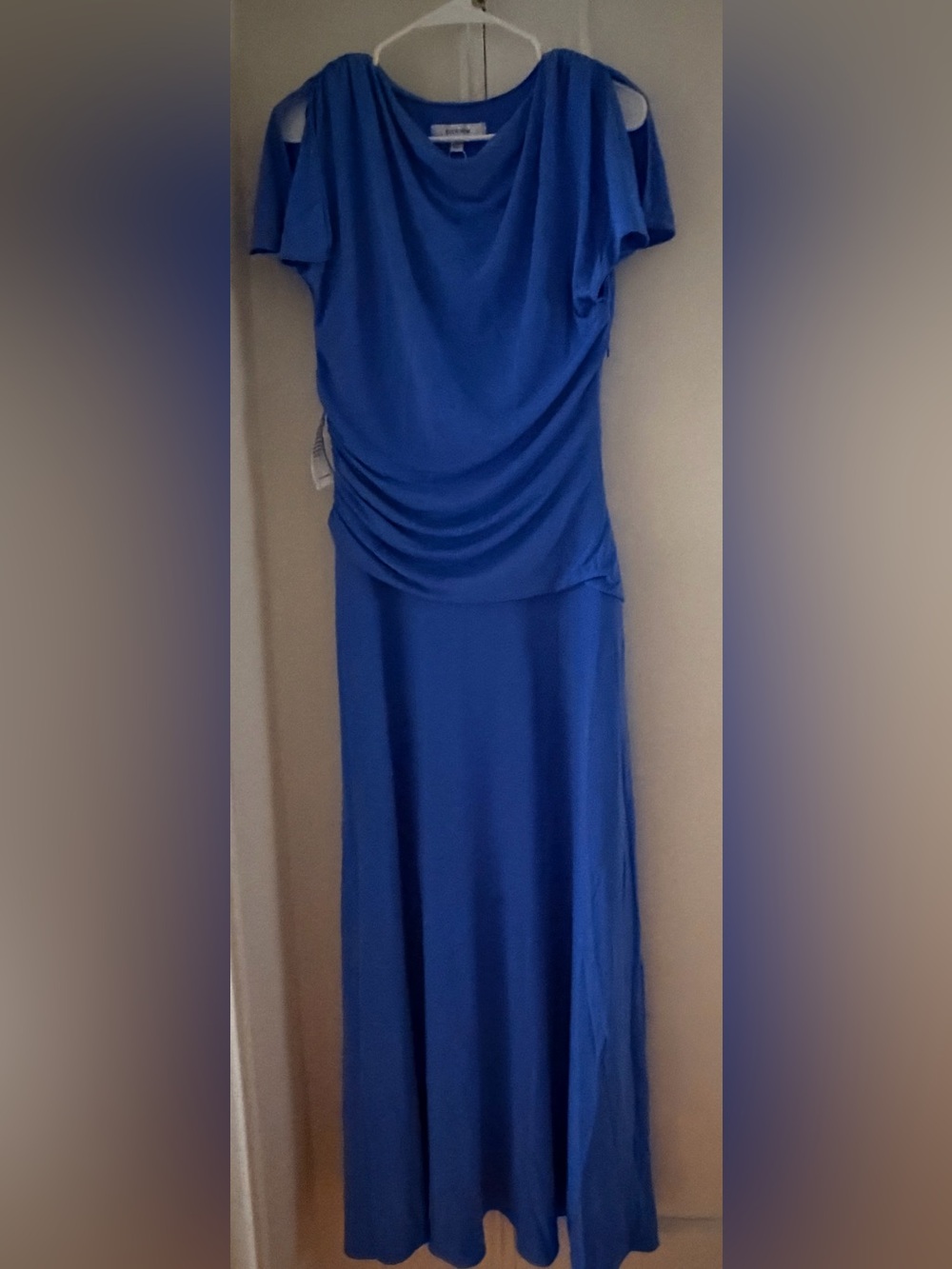 Forever New Gemini High Neck Jersey Maxi Dress 8 Cornflower Breeze NWT - Picture 7 of 10
